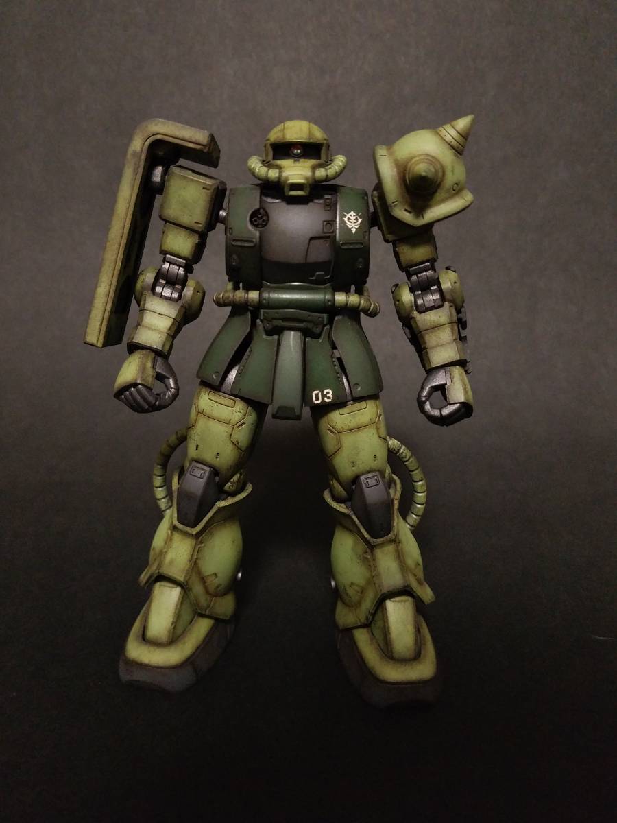 HG1/144 MS-06C-6/R6 ザクII C-6/R6型 改修ウェザリング塗装済完成品_6