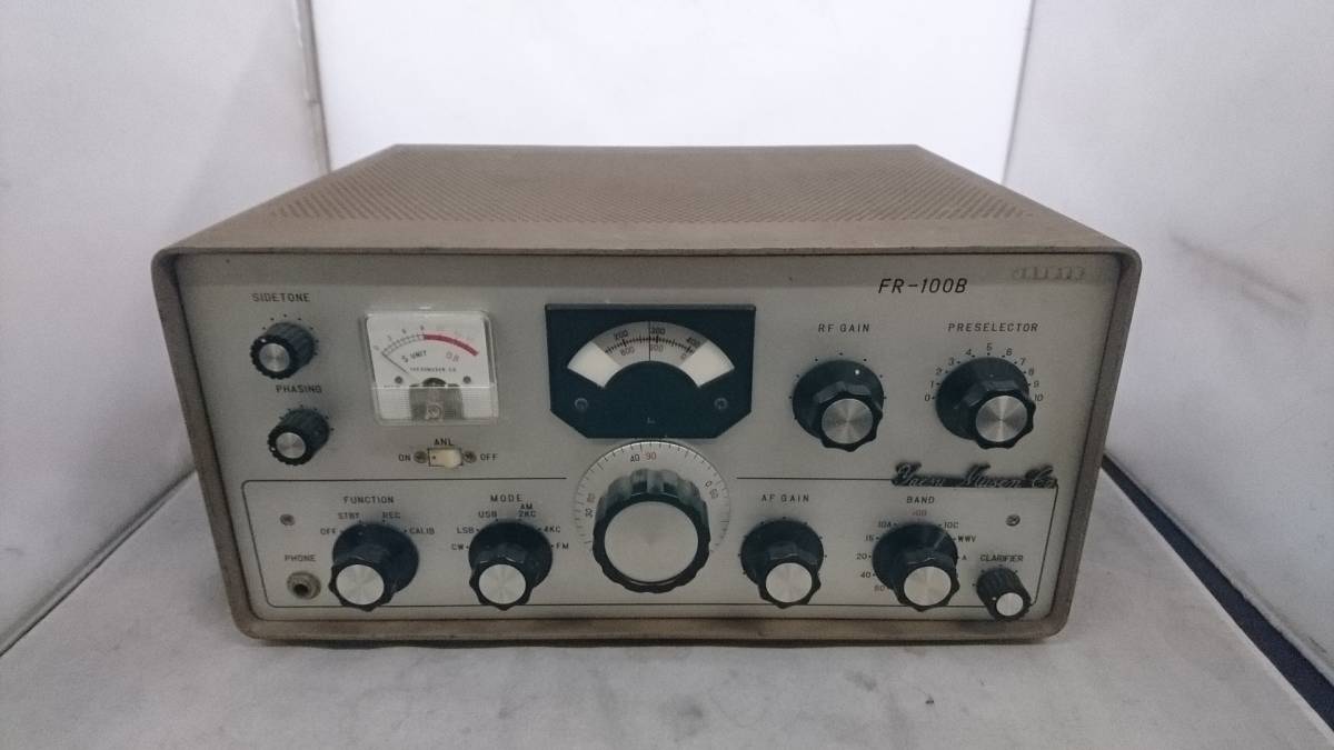 YAESU FR-100B 通信型受信機 本体 八重洲無線 YAESU FR-100B 通信型受信機 本体 八重洲無線 YAESU FR-100B HF帯受信