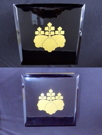 三つ葉葵紋 重箱 漆器 5段セット X310☆天然木製 谷秀謹製 金彩 五三桐家紋入 重箱 二段重箱二個組 共箱