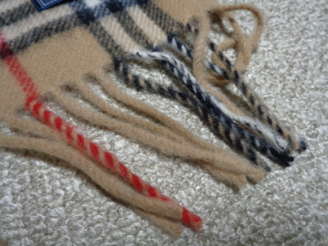 Burberry ベージュ マフラー 100%ラムウール 人気色 Burberry ベージュ マフラー 100%ラムウール 人気色 Burberry ベージュ