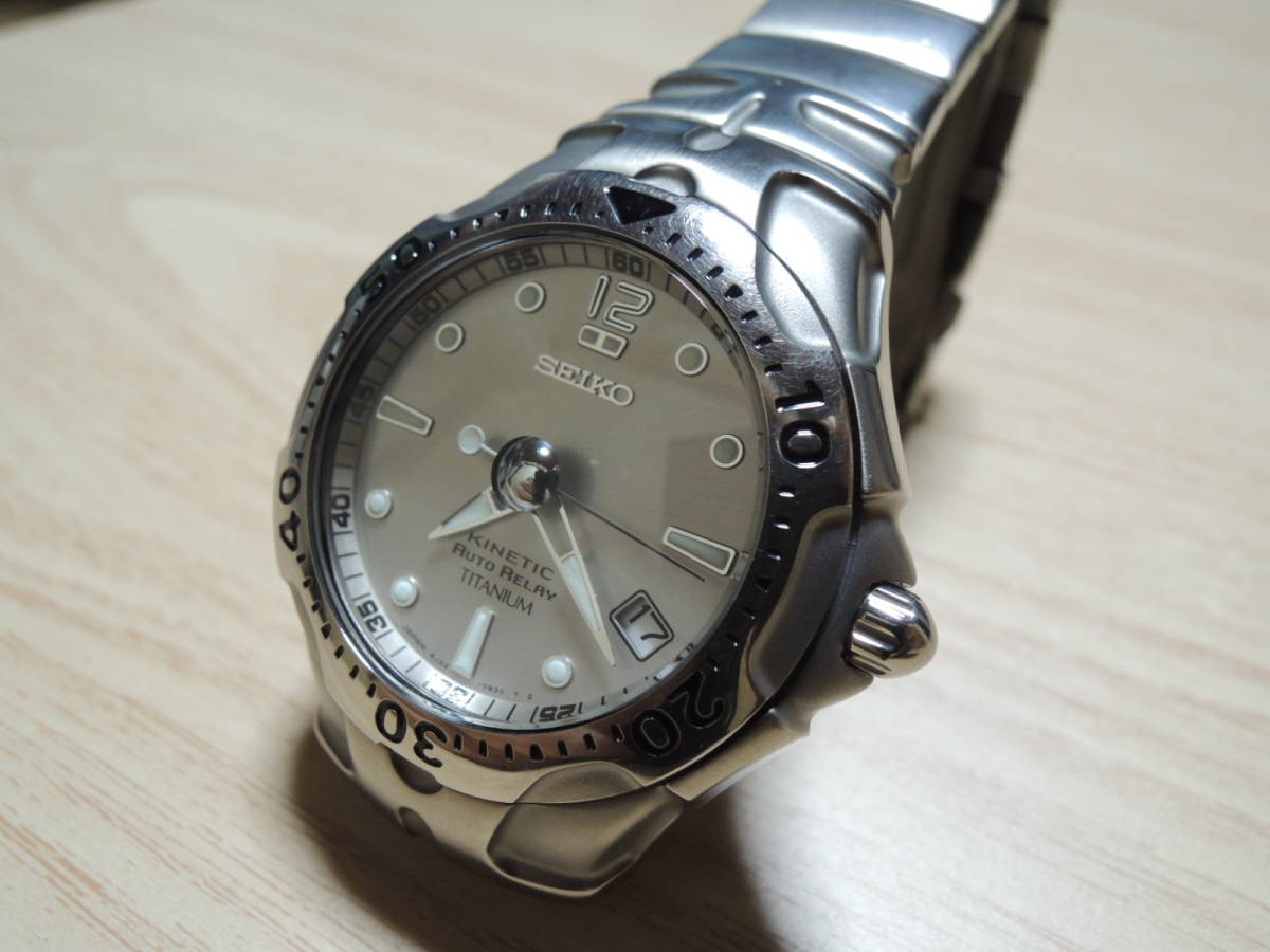 キネティック オートリレー チタン セイコー RELAY AUTO - 稼動品SEIKO 