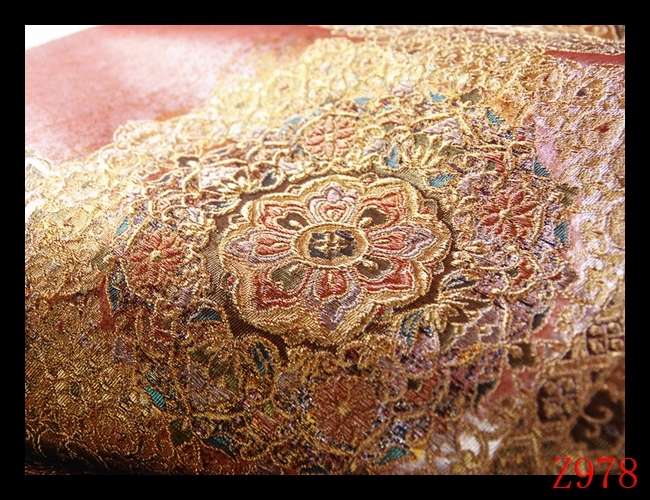 Z978】◇厳選西陣逸品◇金彩献上華文◇優雅な装い◇純金糸◇正絹◇六