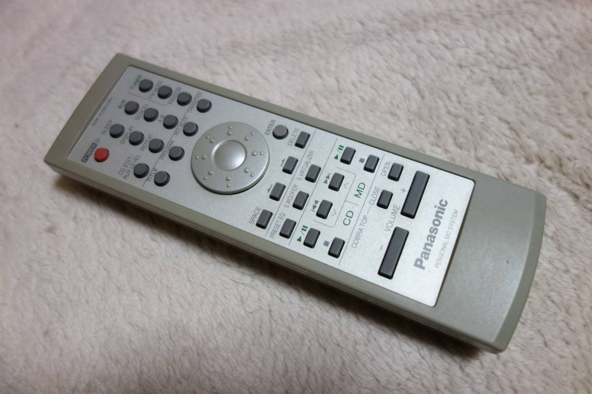 再生しました MD/CD コブラトップ RX-MDX7 Panasonic パナソニック