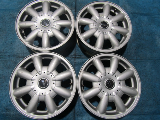 人気セール，大人気 MINI ミニクーパー RA16 純正アルミホイール 15&times;5.5J+45 15インチ4本セット K-0176(純正品)｜売買されたオークション情報、yahooの商品情報をアーカイブ公開 - オークファン 4穴