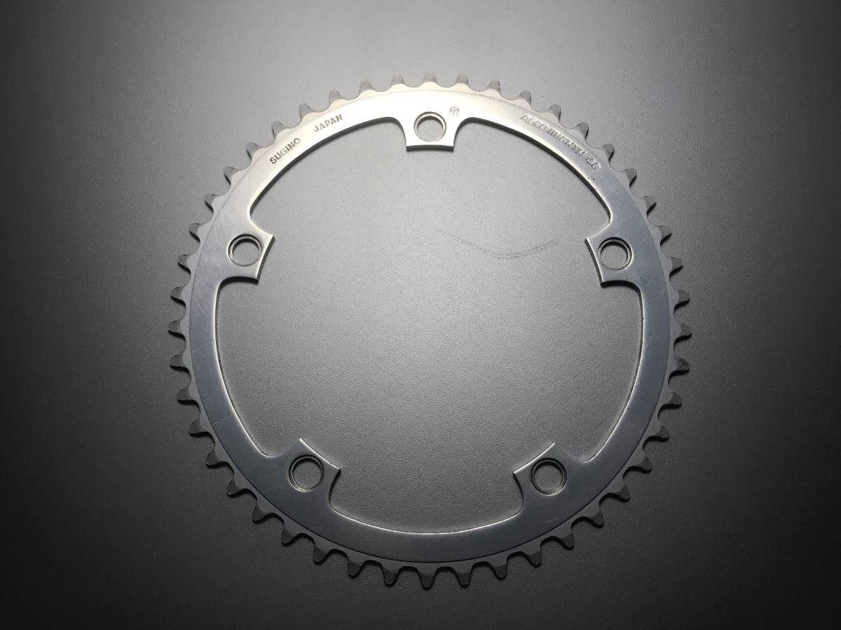 全国無料，新作登場 送料140円 スギノ/sugino AERO MIGHTY｜厚歯チェーンリング46T PCD144｜エアロマイティ/大ギア/ピスト/トラック/競輪/NJS(チェーンリング)｜売買されたオークション情報、yahooの商品情報をアーカイブ チェーンリング