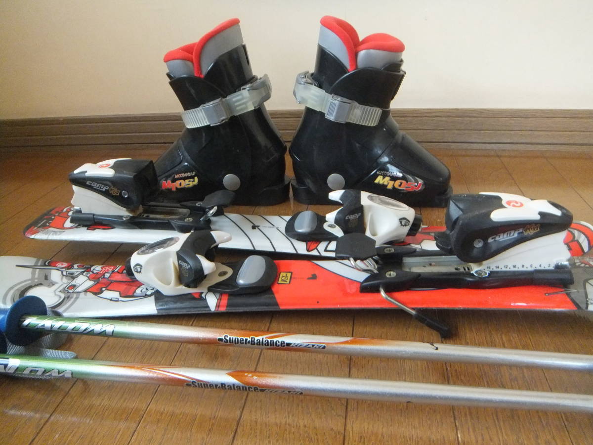 【得価，お買い得】 ■スキーデビュー■幼児用セット■ロシニョール＊67cm■ブーツ＊16cm■ストック付■