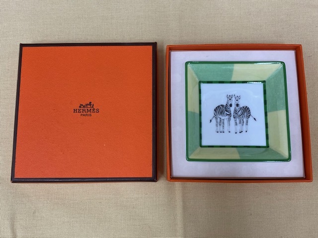 エルメス HERMES アフリカ プレート スクエアプレート 皿 角皿 エルメス HERMES アフリカ プレート スクエアプレート 皿 角皿