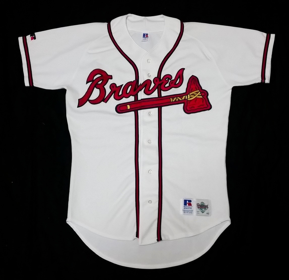  入手困難 Russell Athletic 米国製 アトランタ ブレーブス ユニフォーム MLB Atlanta Braves ラッセルアスレティック Ludacris(応援ユニフォーム、ウエア)｜売買されたオークション情報、yahooの商品情報 応援ユニフォーム、ウエア