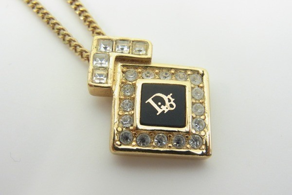 X362-S3-1229★ Christian Dior ディオール レディースアクセサリー ネックレス 長さ約42cm 現状品③★