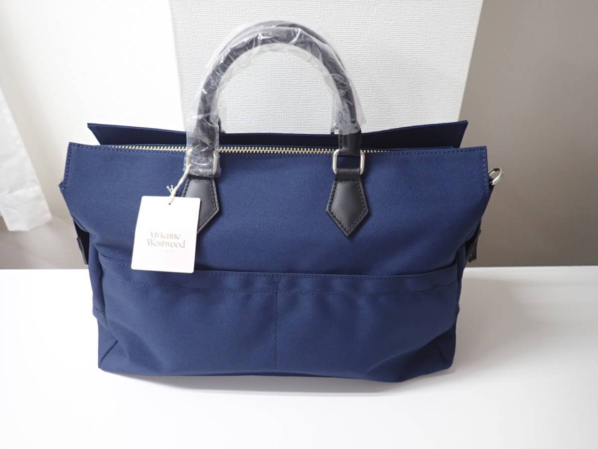 vivienne westwood ビジネスバッグ2way ネイビーブリーフ
