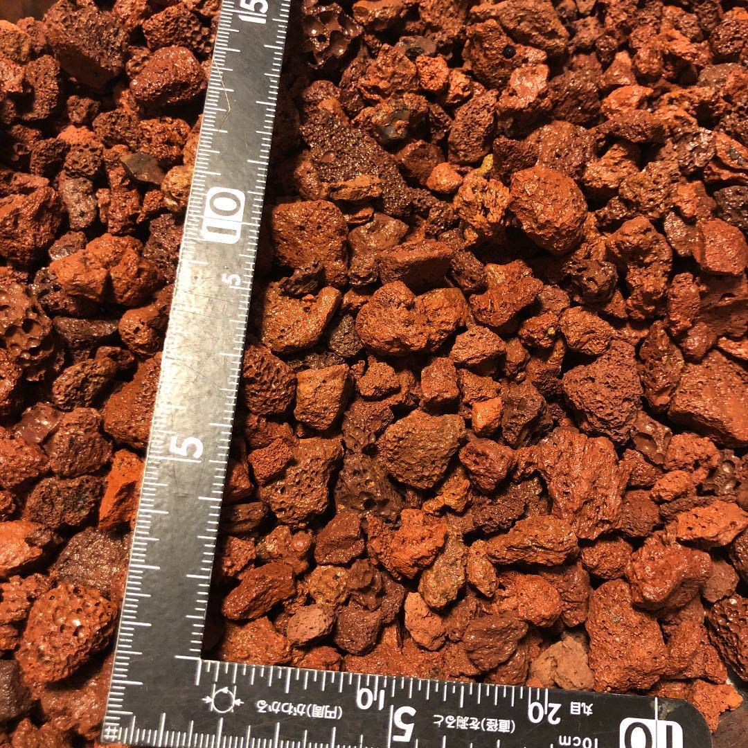 溶岩石　15kg 赤系 溶岩石・レッドロック 20kg 5mm～15mm 【公式通販】