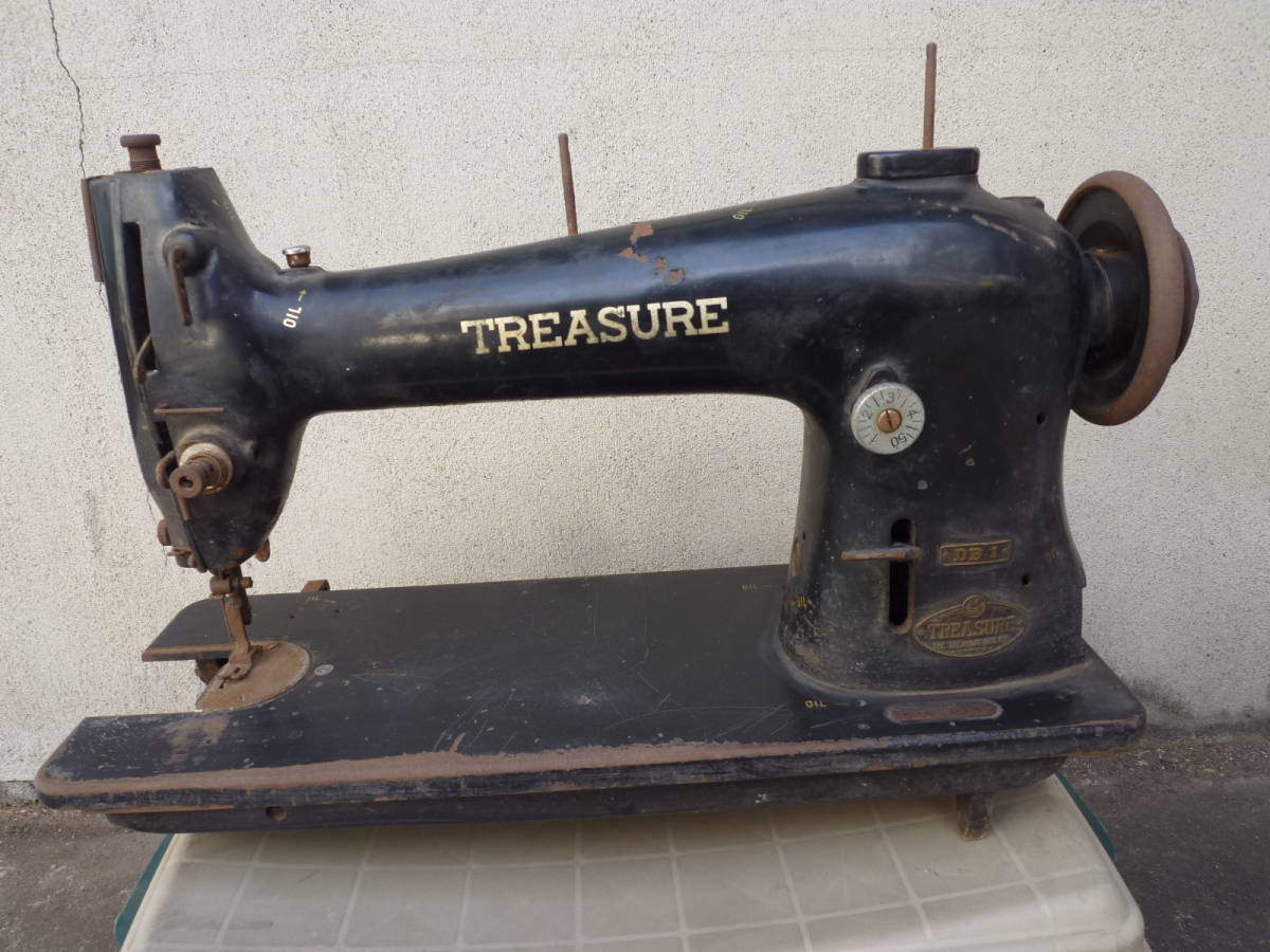 TREASURE 昭和レトロ アンティーク足踏みミシン （トレジャー - Yahoo 