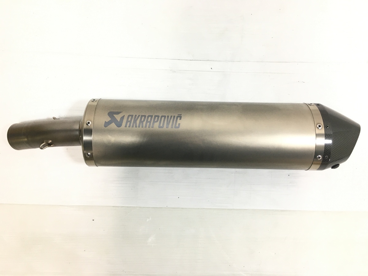 BMW F700GS 外し 純正オプション AKRAPOVIC アクラポビッチ スリップオンマフラー サイレンサー 7711-8567781　230719BD0104 &frasl; BMW GS ADVENTURE 0 F800GS