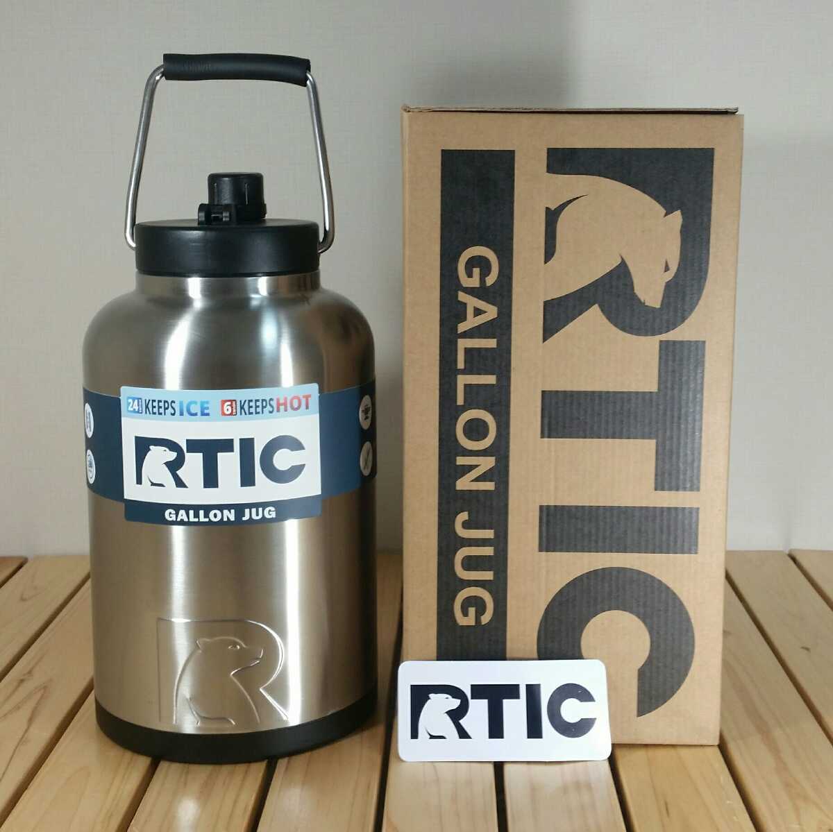最新作，限定セール 日本未発売 レア RTIC GALLON JUG 3.8L アールティック ガロンジャグ シルバー ダブルウォール ステンレス 大型 水筒(ジャグ)｜売買されたオークション情報、yahooの商品情報をアーカイブ公開 - オ ジャグ