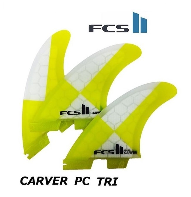 限定セール，100%新品 FCSII CARVER PC YEL TRI FIN Set M(FCSフィン)｜売買されたオークション情報、yahooの商品情報をアーカイブ公開 - オークファン FCSフィン