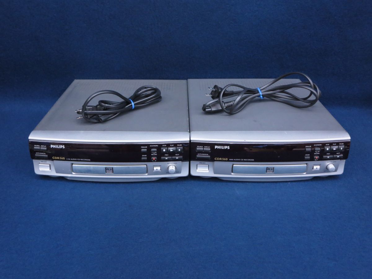 PHILIPS CDR560 MINI AUDIO CD RECORDER まとめて2台 フィリップス/消費税0円(一般)｜売買された