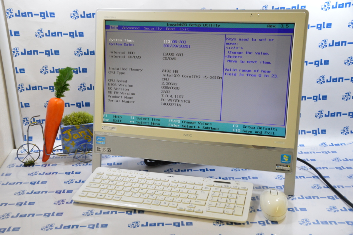 ジャンク NEC VALUESTAR N PC-VN770ES1CW デスクトップPC 格安1円