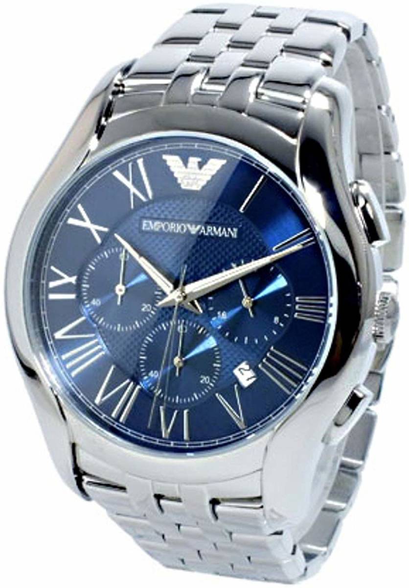 [エンポリオ アルマーニ] EMPORIO ARMANI 腕時計 クロノグラフ クオーツ AR1787 ブルー メンズ #S352 ファッション