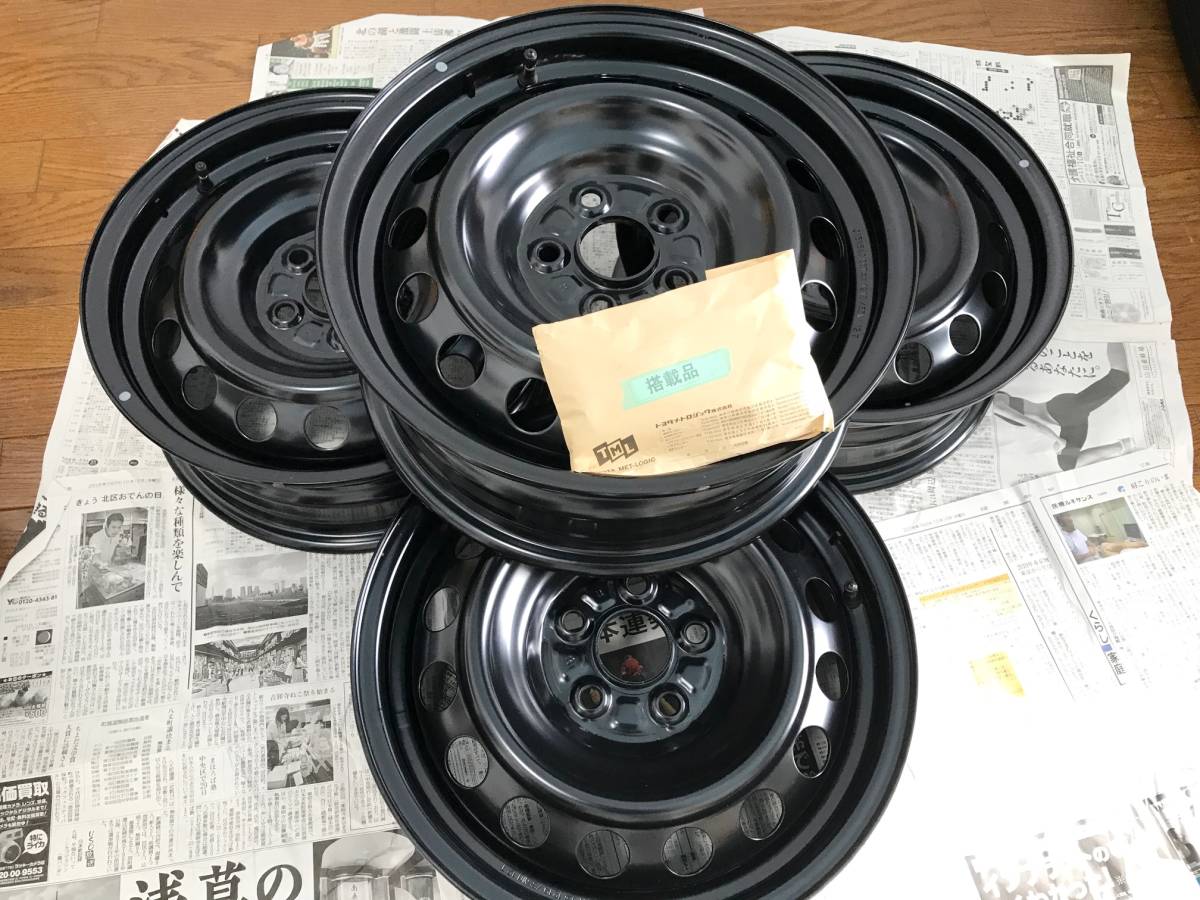 爆買い，定番 ほぼ 15インチ ホイール 4点セット 1台分 トヨタ シエンタ 純正 黒 ナット付き(純正品)｜売買されたオークション情報、yahooの商品情報をアーカイブ公開 - オークファン 5穴