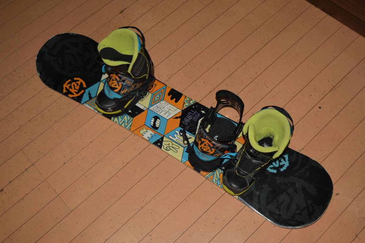 1円～中古☆子供用スノーボード☆K2☆ミニターボ☆MINITARBO☆バイン