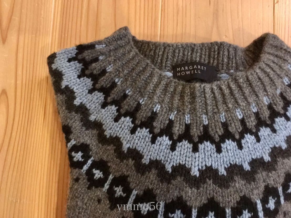 極美品 スコットランド製 MARGARET HOWELL マーガレットハウエル 