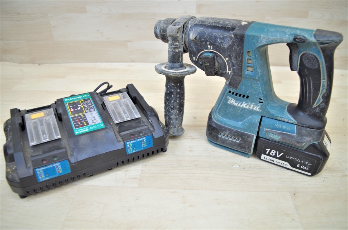 マキタ | HR244D 24mm 充電式ハンマドリル makita 24mm充電式ハンマドリル ハンマドリル 集じんシステム付 HR244DGXVB－中古機械工具・電動工具の買取販売店リサイクルショップ無限堂 マキタ&frasl;MAKITA 電動ハンマー 中古品 makita&frasl;マキタ ハンマードリル 2026年4月26日磐田インター店makita