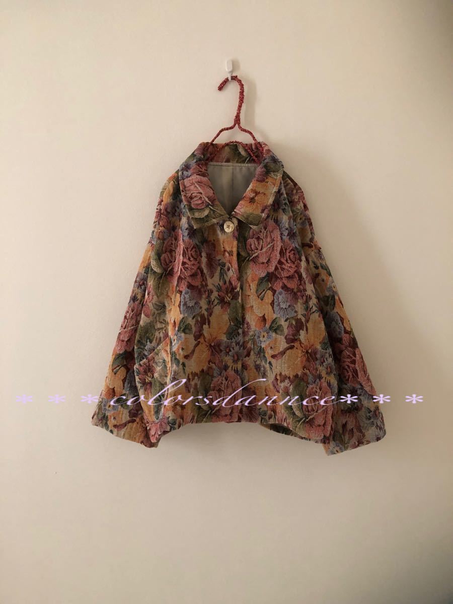 人気SALE，大得価 総裏付きゴブラン織りゆったりジャケット ハンドメイド ボタニカルゴブラン織り 裏付ジャケット(ワンピース)｜売買されたオークション情報、yahooの商品情報をアーカイブ公開 - オークファ ワンピース