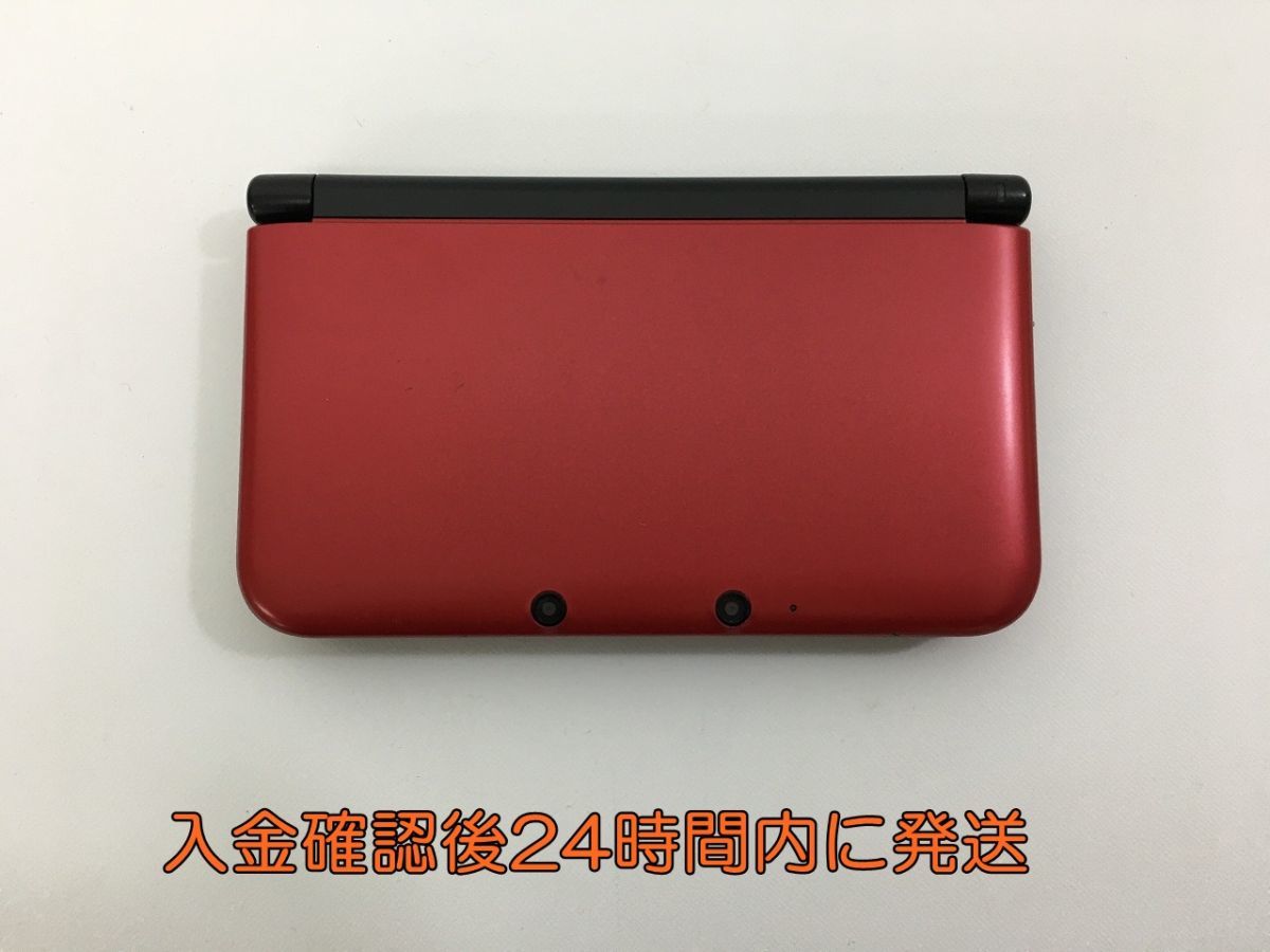 NINTENDO 3DS LL 本体 レッド×ブラック 動作確認初期化済 箱無 任天堂