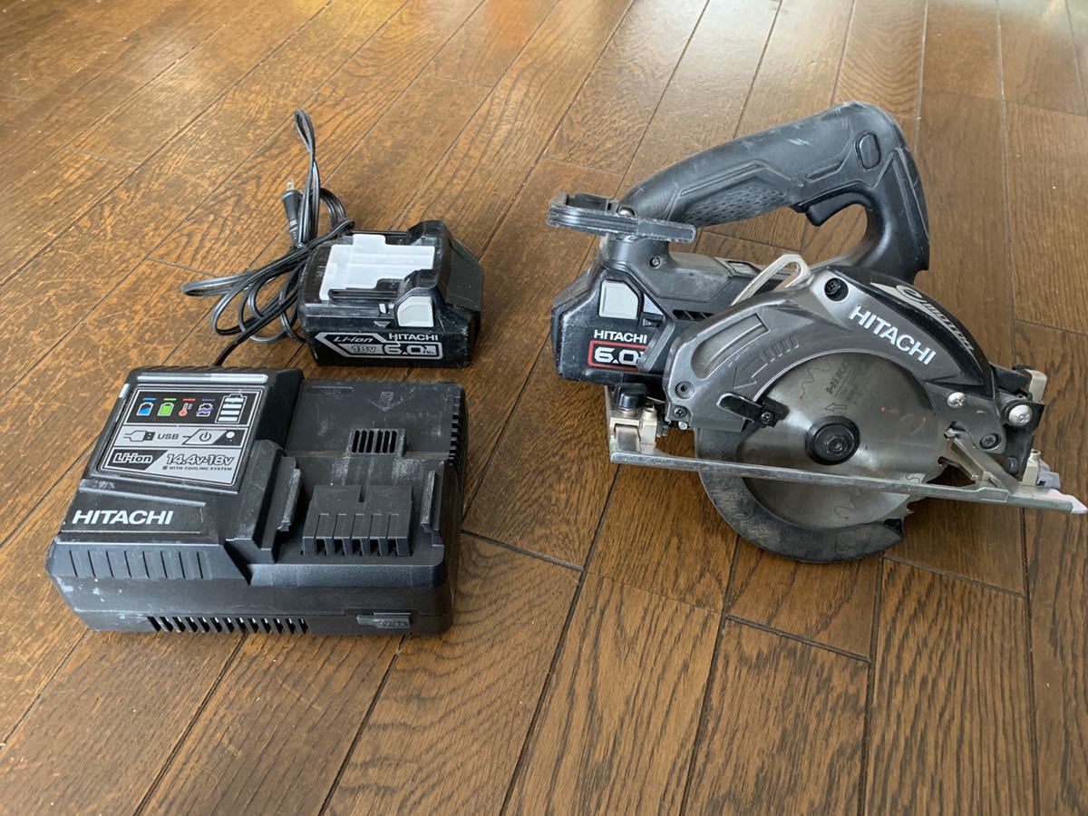 日立 充電式 18V丸のこC18DBL （現行品）【中古】バッテリー1個