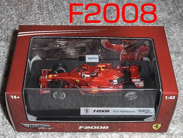 マテル 1/43 フェラーリ F2008 ライコネン FERRARI HotWheels