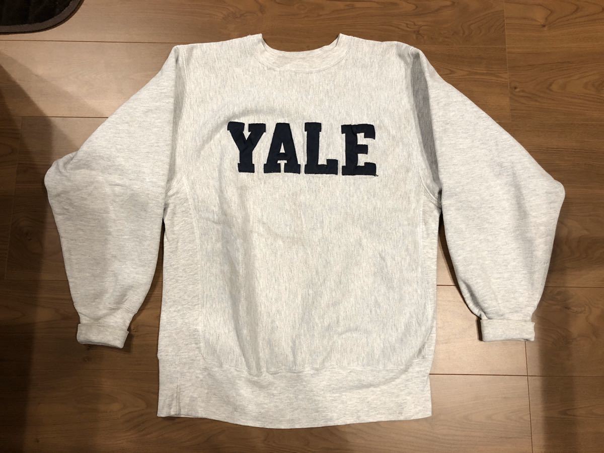 90s チャンピオン リバースウィーブ YALE 刺繍タグ L メキシコ製 