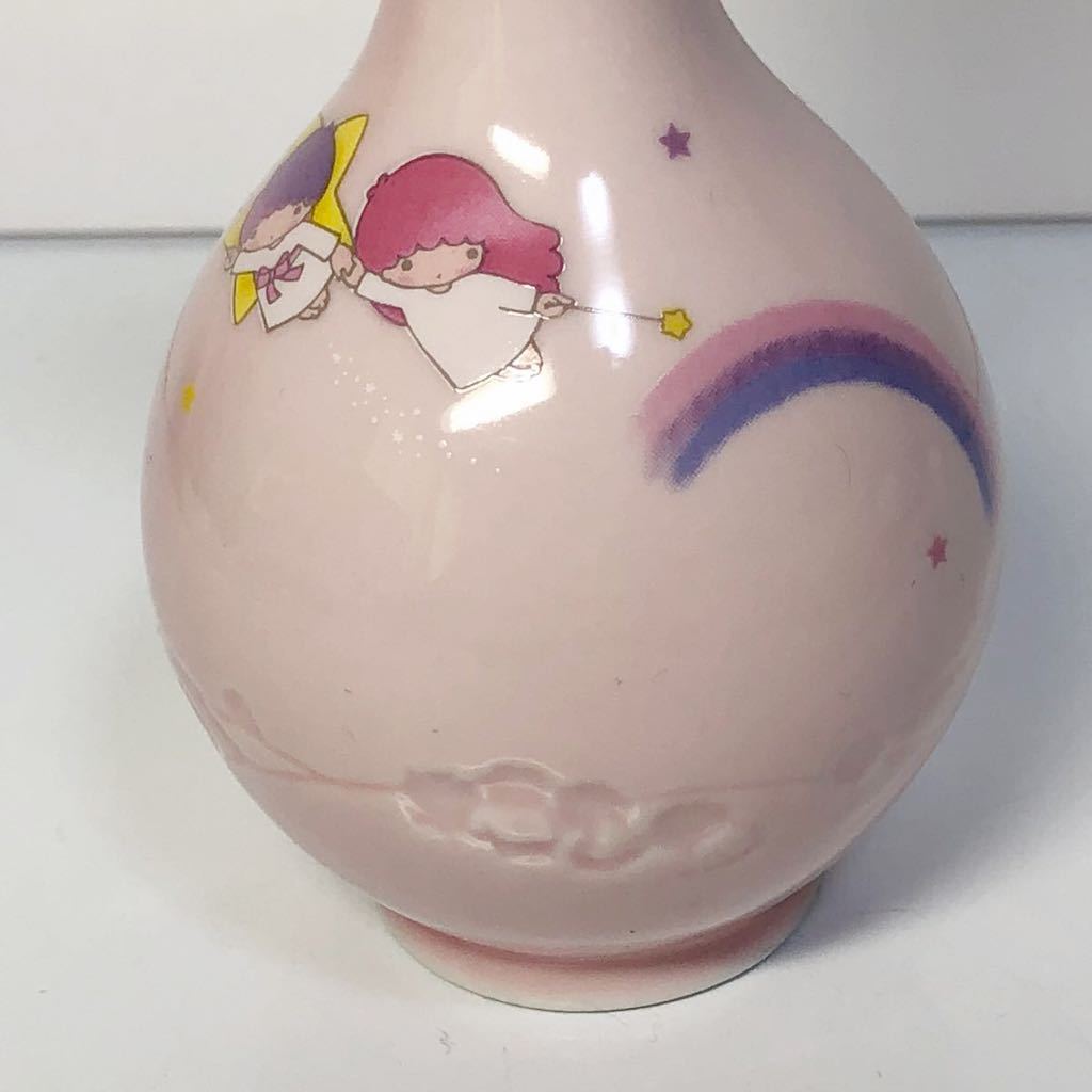 キキララ サンリオ 1976年 昭和レトロ食器 SANRIO Little Twin 花瓶