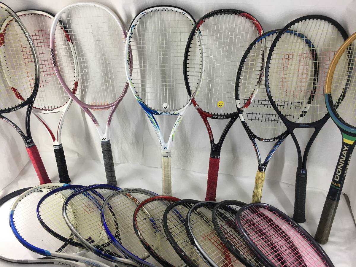  B404B 119 硬式用ラケットまとめ 18本 YONEX/WILSON/等 使用感有り グリップ汚れ大 おまけカバー付き テニス ジャンク扱い(硬式用ラケット)｜売買されたオークション情報、yahooの商品情報をアーカ その他