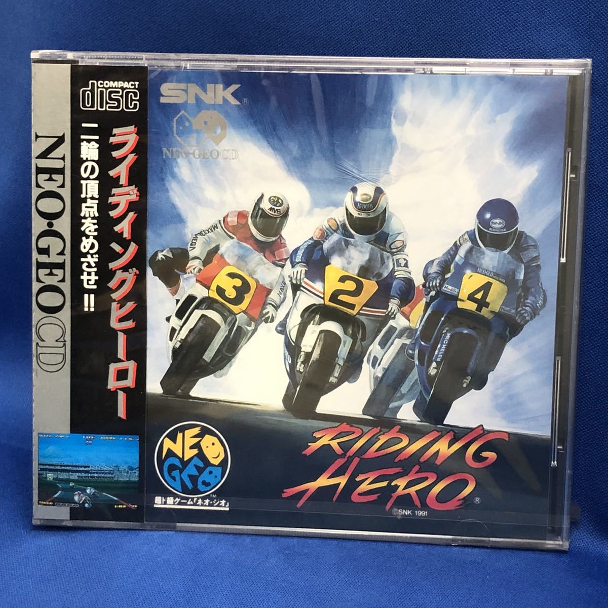 新品レア【 ライディングヒーロー 】 ネオジオCD SNK｜レトロゲーム 