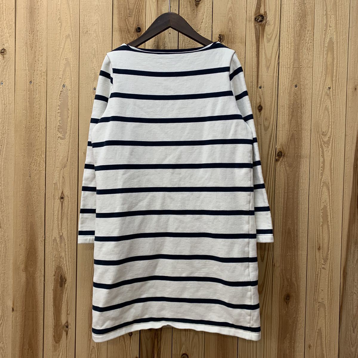 Petit Bateau プチバトー ワンピース ボーダー 長袖 サイズs アイボリー ネイビー 裏起毛 レディース 女性用 売買されたオークション情報 Yahooの商品情報をアーカイブ公開 オークファン Aucfan Com