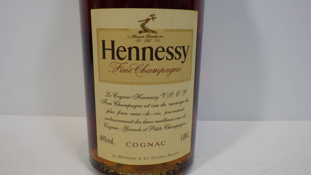 ▽【未開栓】Hennessy ヘネシー VSOP ブランデー コニャック 1000ml 40