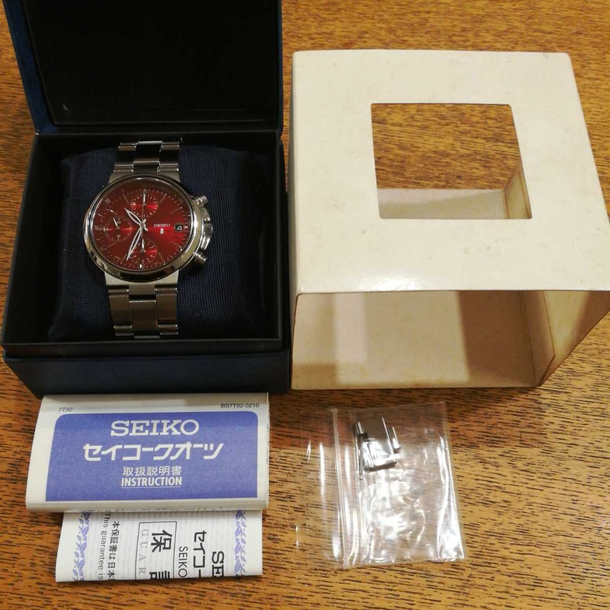 SEIKO LUKIA（7T92-0AA0）セイコー・ルキア・クロノグラフ　腕時計【電池交換・稼働品】_1