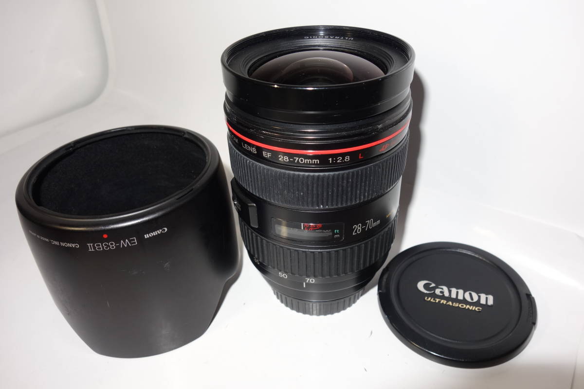 最新作，格安】 Canon EF 28-70mm f2.8L USM 大口径 (フード付き) □ 10581