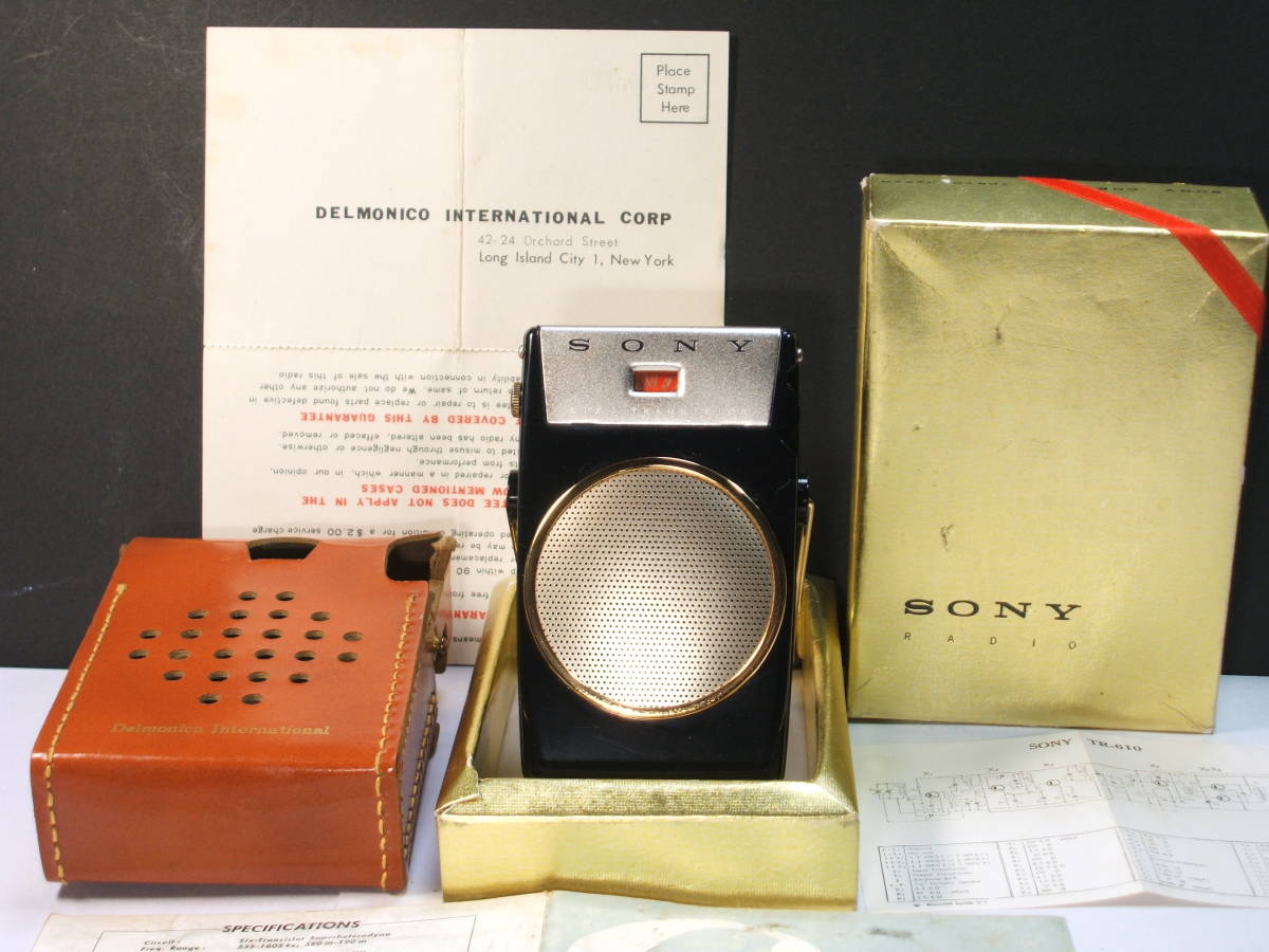 【美品／永久保存版】ソニーの貴重な歴史的トランジスタラジオ【SONY TR-610】受信良好！！_1