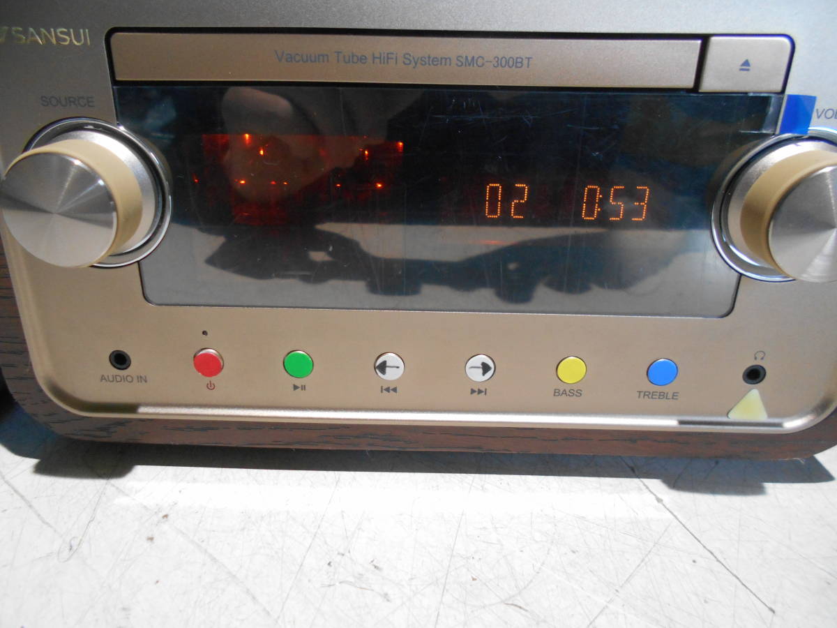 SANSUI SMC-300BT 真空管ハイブリッドアンプ搭載 CDステレオシステム