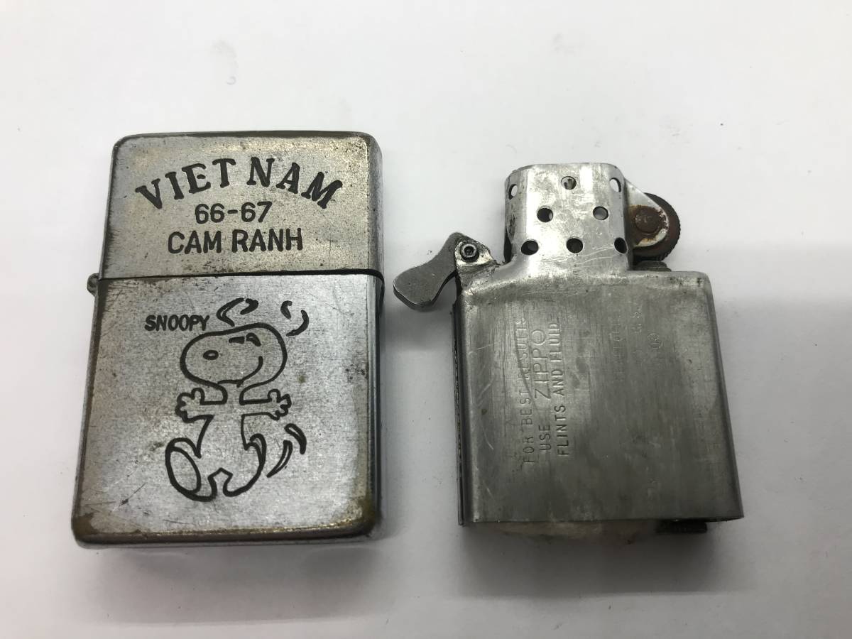 レア柄 ゆる絵】 本物 1966年製 zippo VIET NAM ベトナムジッポ