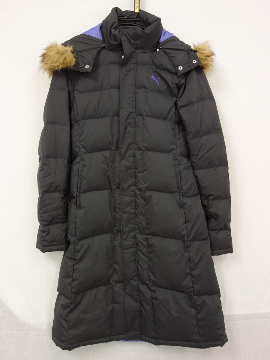 レディース Puma プーマ ロング ダウンジャケット コート フード取り外し可能 サイズm 黒 ブラック ジャケット 上着 売買されたオークション情報 Yahooの商品情報をアーカイブ公開 オークファン Aucfan Com