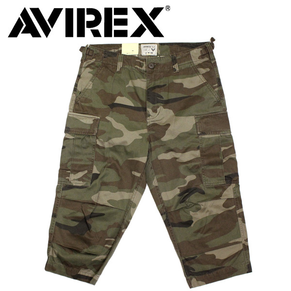 得価，本物保証 正規 AVIREX アヴィレックス 6166115 CAMOUFLAGE FATIGUE CROPPED PANTS クロップド パンツ 99-CAMO-L(ボトムス)｜売買されたオークション情報、yahooの商品情報をアーカイブ公開 - オークファン 男性用