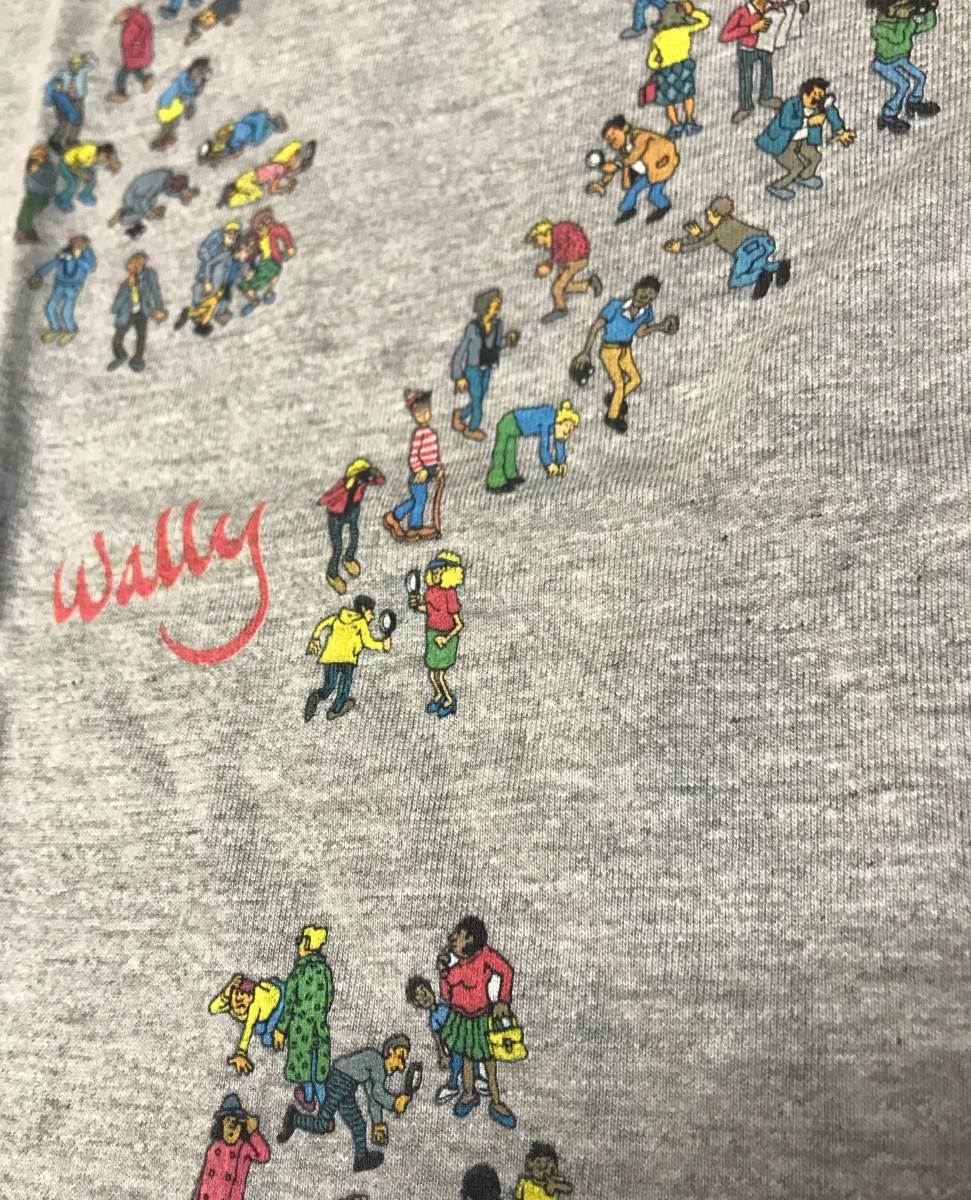 ウォーリーを探せ Tシャツ グレー 99 02 イラスト キャラクター 売買されたオークション情報 Yahooの商品情報をアーカイブ公開 オークファン Aucfan Com