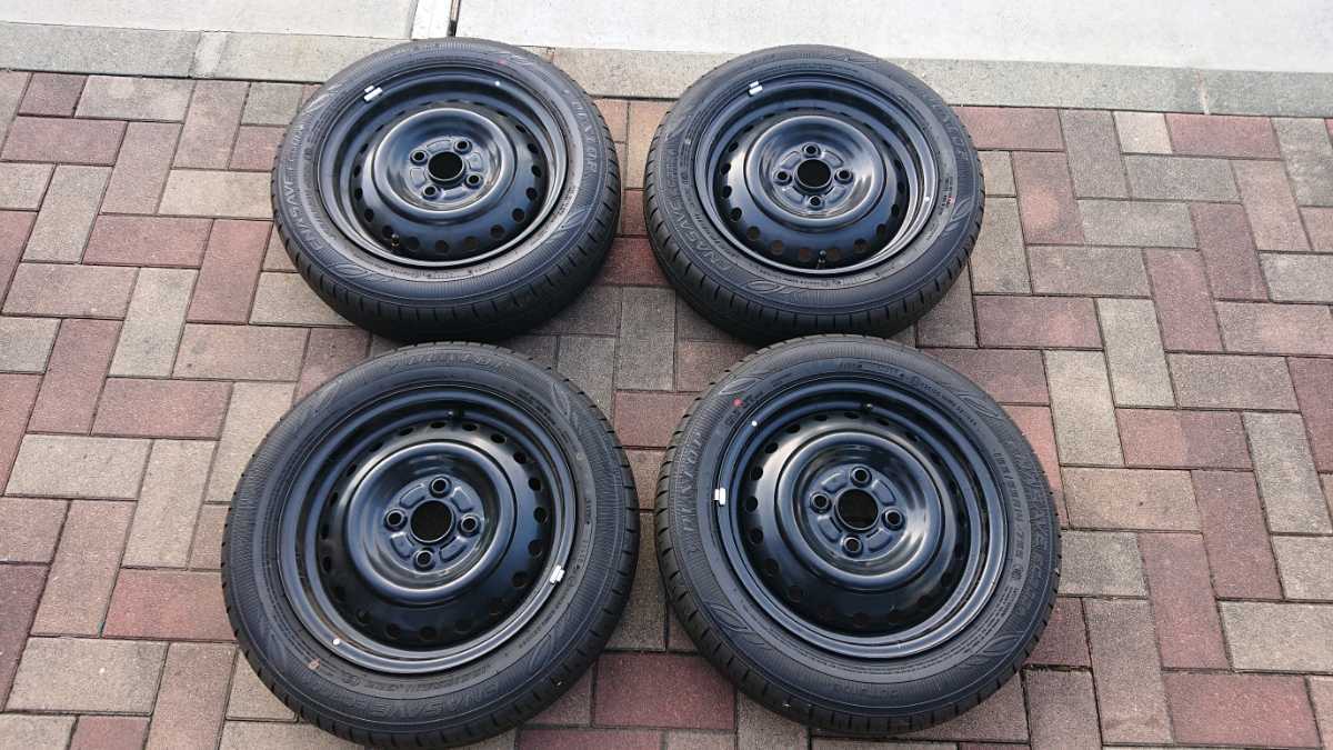 新車外し ダイハツ ムーブキャンバス純正スチールホイール 4本セット