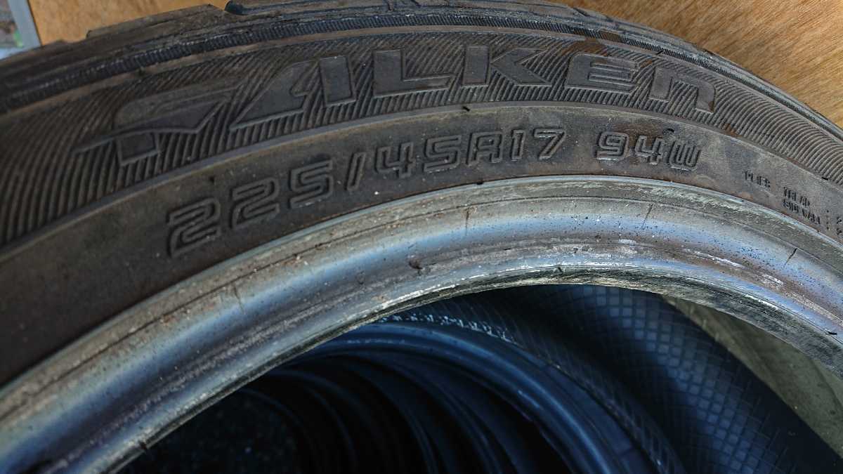 売切 国産 225/45R17 バリ山有溝深 4本 _6