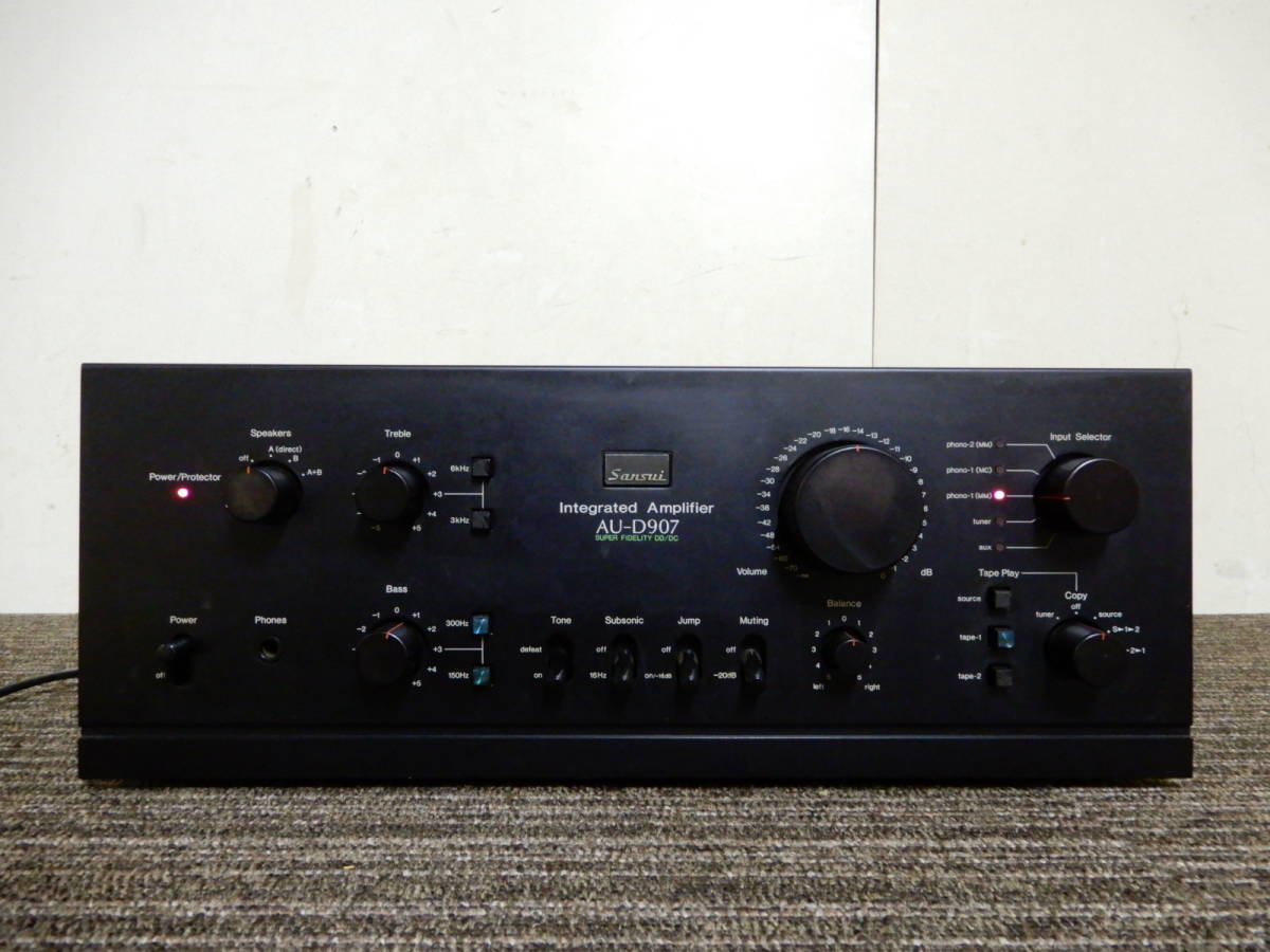 サンスイ SANSUI プリメインアンプ EXTRA AU-D907 山水 AU-D907F AU 