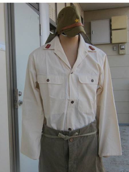 日本軍 防暑襦袢 希少 日本陸軍 濃緑色防暑襦袢 未使用品 下衣