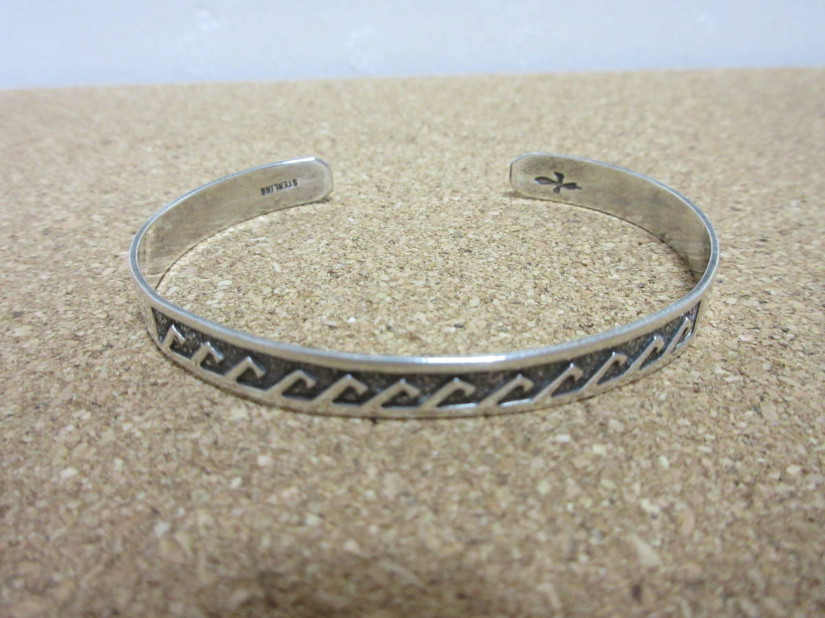 インディアンジュエリー　ホピ族 RK シルバーバングル インディアンジュエリー ホピ族 バングル Sterling silver ビンテージ