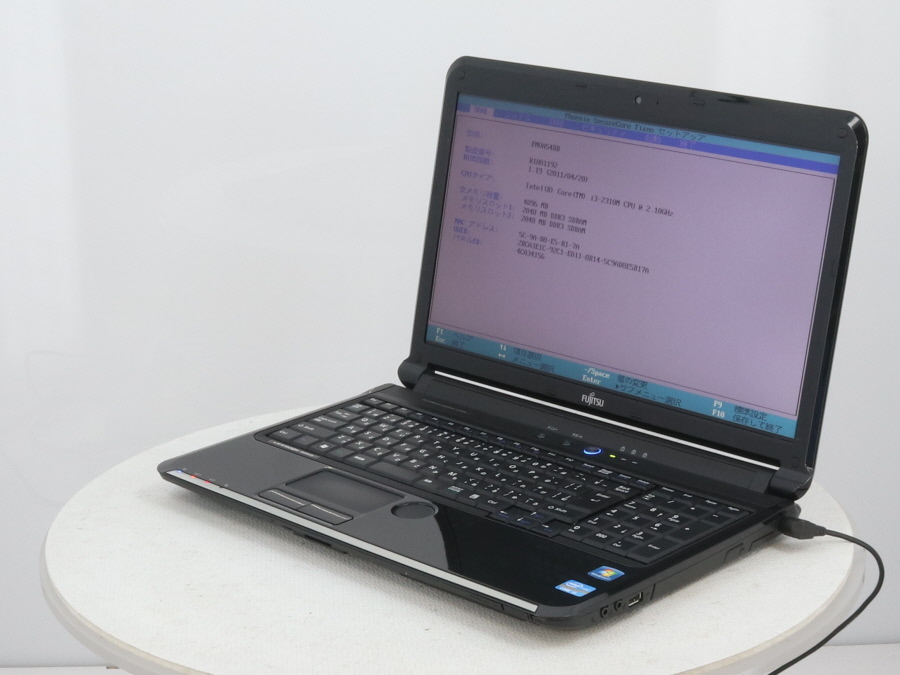 ≫ LIFebook AH54⁄FMVA54EB 8GB ストレージ無 富士通 FMV